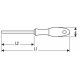 E050608 - Insulated screwdriver 1000V for slotted head screws, 3,5 x 100 mm