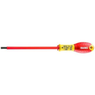 E165420 - Insulated screwdriver 1000V for slotted head screws, 6,5 x 150 mm