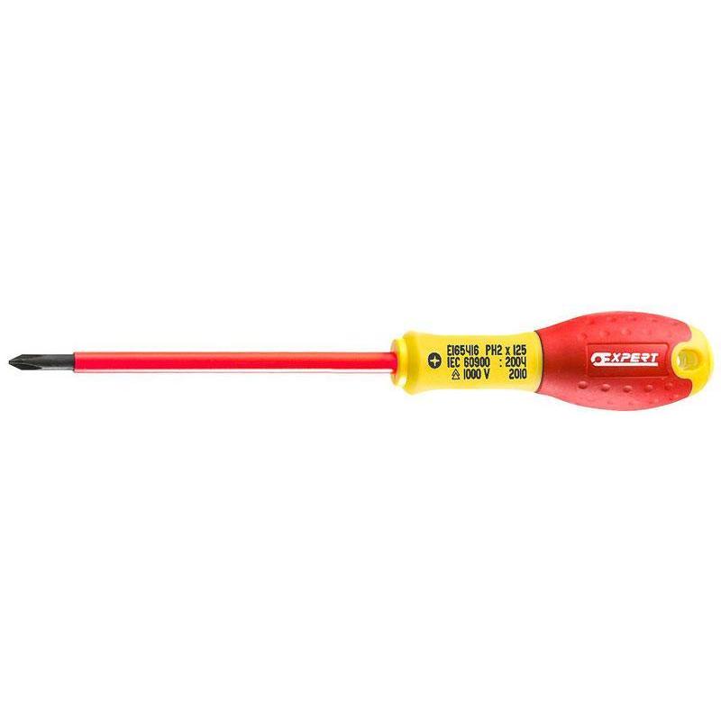 E165421 - Insulated screwdriver 1000V for Phillips® screws, PH3 E165421 - Insulated screwdriver 1000V for Phillips® screws, PH3