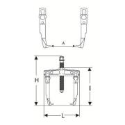E096005 - 2 Leg puller 4T