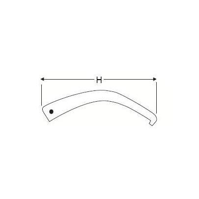 E096008 - Replacement leg for E096003, E096004, 155 mm