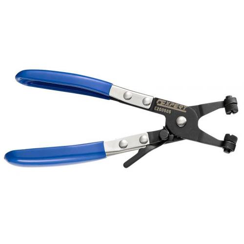 E200505 - Pliers for self-clamping bands, model with locking and 45° rotating jaws