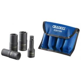 E201105 - Set of 3 1/2" helical sockets, 17 - 21 mm