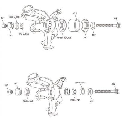 E201113 - Bearing puller kit - all brands, 60 - 85 mm