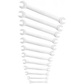 E111222 - Set of 12 open-end wrenches, 6x7 - 30x32 mm