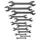 E114040 - Set of 12 DIN open-end wrenches, 5,5x7 - 30x32 mm