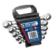 E111103 - Set of 7 ratchet ring wrenches, 8x10 - 17x19 mm