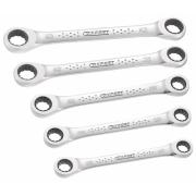 E111103 - Set of 7 ratchet ring wrenches, 8x10 - 17x19 mm