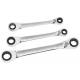 E111115 - Set of 3 ratchet ring wrenches, 8x10-12x13 - 16x17-18x19