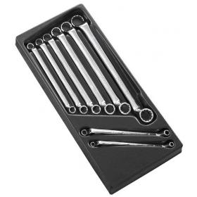E111710 - Module of 8 offset ring wrenches, 6x7 - 22x24 mm
