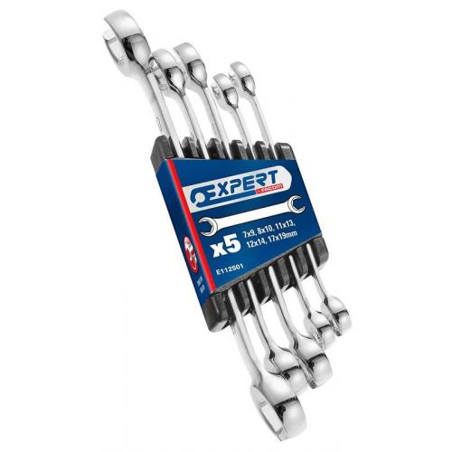 E112501 - 6 x 6 point flare nut wrenches set, 7x9 - 17x19 mm