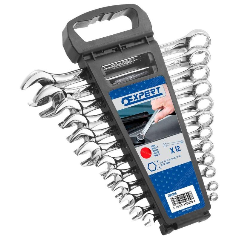 E110309 - Set of 12 combination wrenches, 7-24 mm E110309 - Set of 12 combination wrenches, 7-24 mm